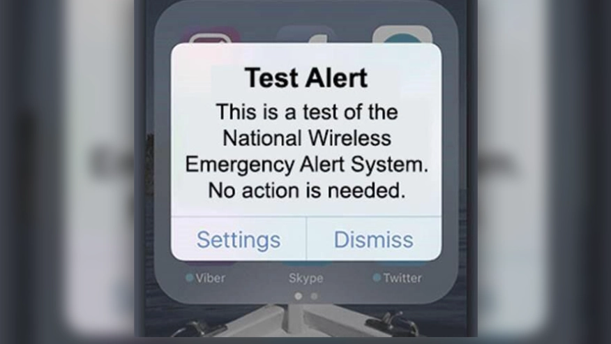 An emergency alert system test is scheduled to emit on October 4th, reaching all mobile phones across the United States.